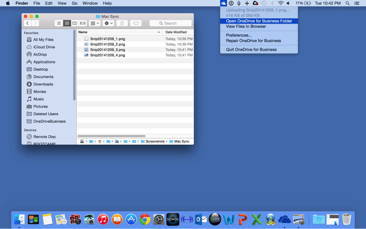 One drive client for mac